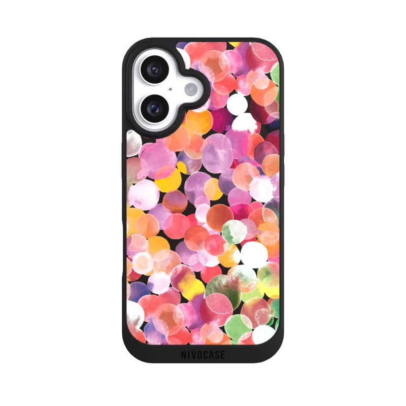 iPhone 16 NIVOpure Colorful Watercolor Dots