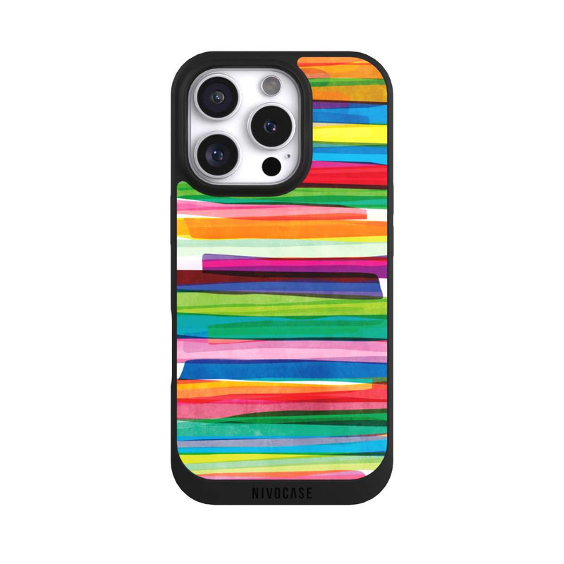 iPhone 16 Pro NIVOpure Rayures Colorées 1