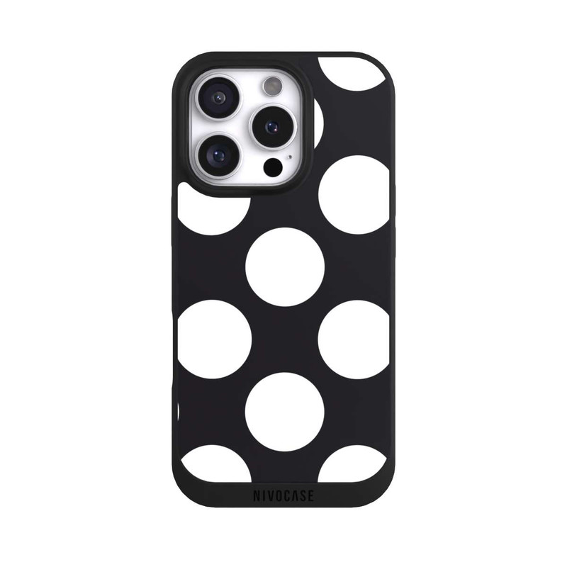 iPhone 16 Pro NIVOpure Big Dots - Black