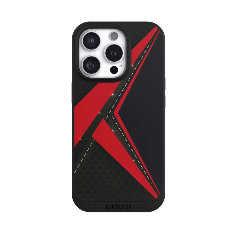 iPhone 16 Pro NIVOpure Carbon for Men - Red