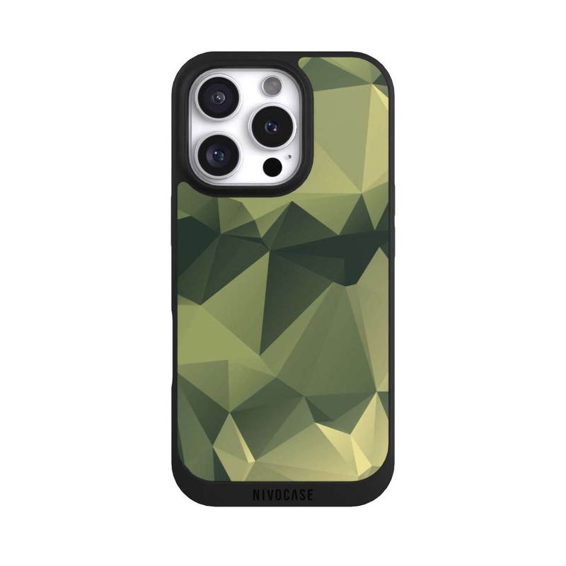 iPhone 16 Pro NIVOpure Polygonales Camouflage