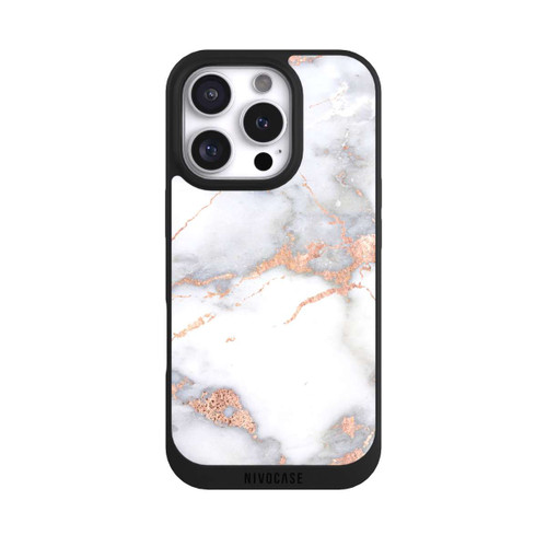 Apple iPhone 16 Pro NIVOpure White and Golden Marble Look