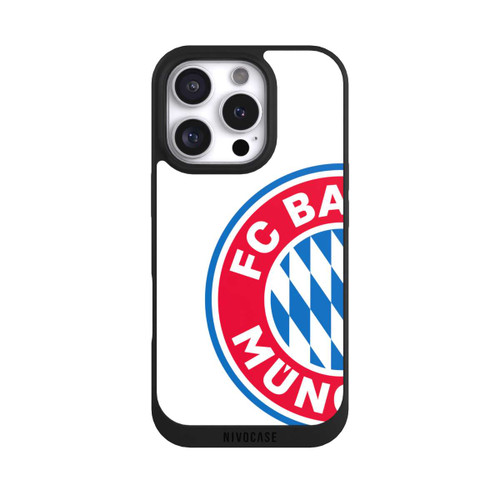 Apple iPhone 16 Pro NIVOpure Großes FCB Logo Weiß