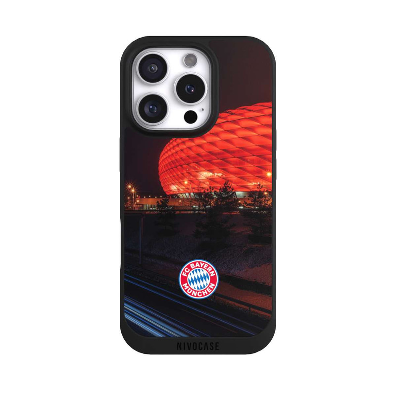 iPhone 16 Pro NIVOpure Allianz Arena bei Nacht FCB