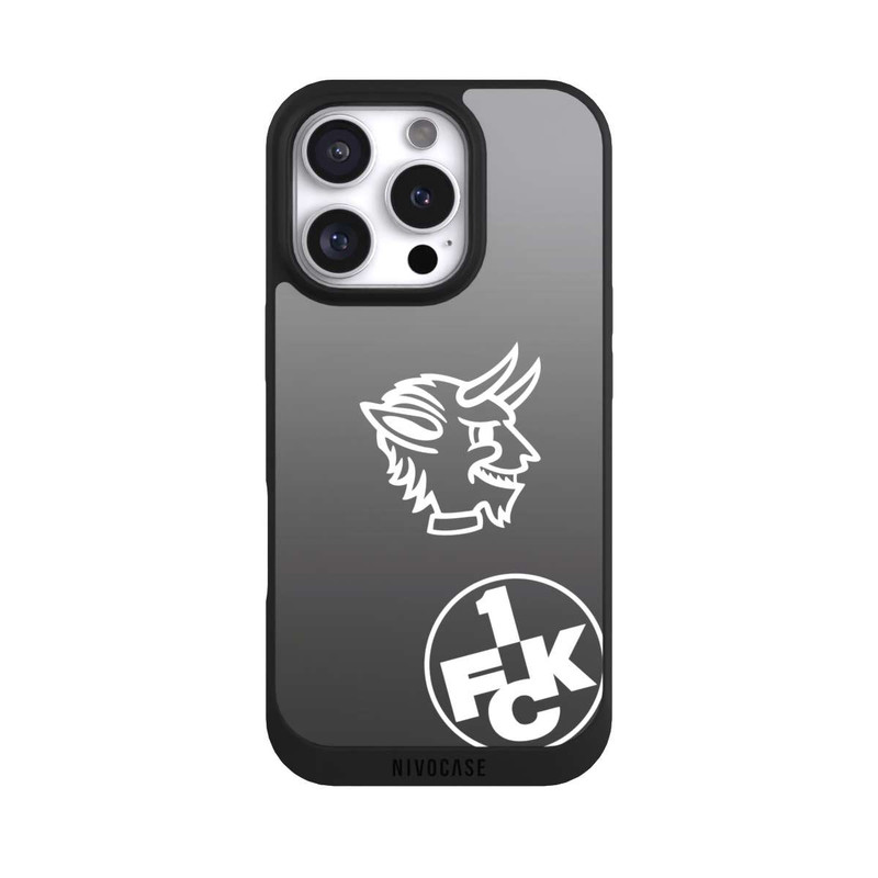 iPhone 16 Pro NIVOpure Teufelskopf FCK auf Schwarz