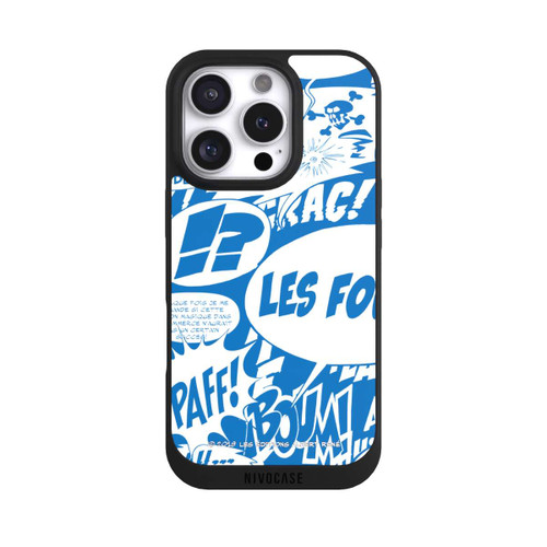 Apple iPhone 16 Pro NIVOpure Speech Bubbles Asterix Blue