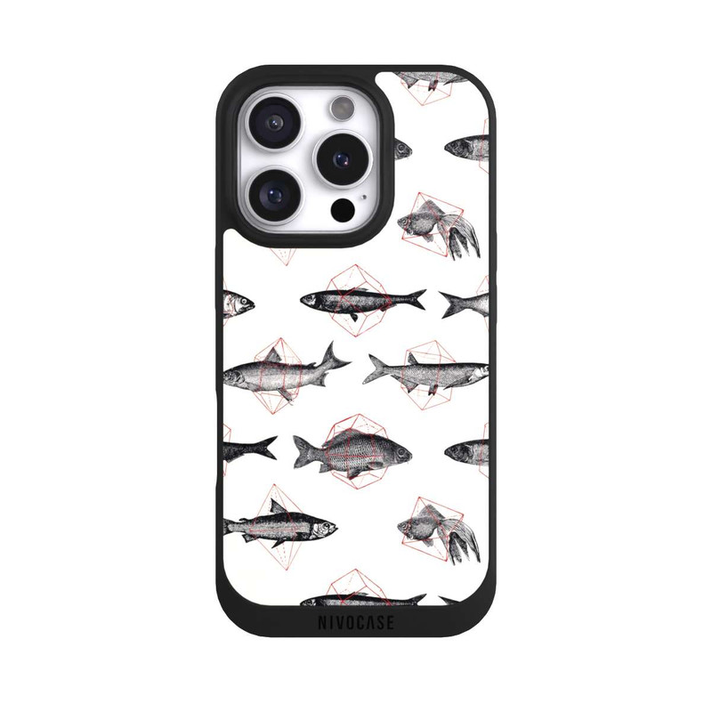 iPhone 16 Pro NIVOpure Poissons en géométrie