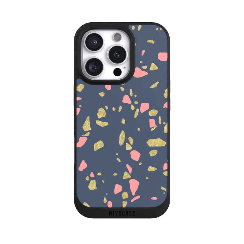 iPhone 16 Pro NIVOpure Terazzo Look d'or