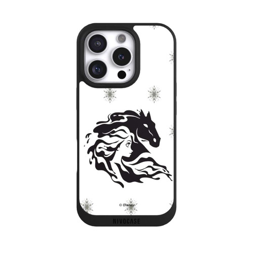 Apple iPhone 16 Pro NIVOpure Elsa Waterhorse Frozen Black and White