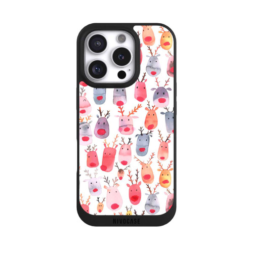 Apple iPhone 16 Pro NIVOpure Cute Reindeer Watercolor