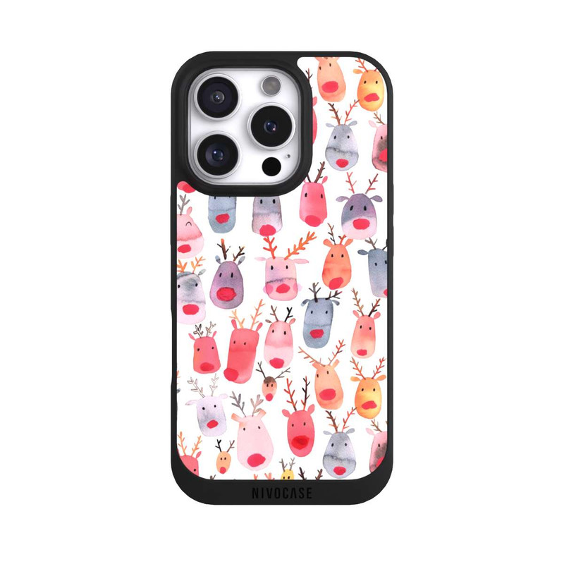 iPhone 16 Pro NIVOpure Aquarelle de renne mignon