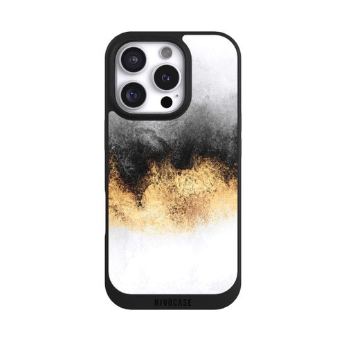 Apple iPhone 16 Pro NIVOpure Gris Ciel Poussière Or Imprimé