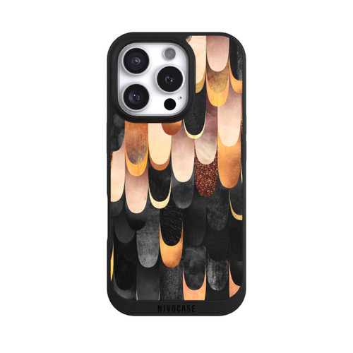 Apple iPhone 16 Pro NIVOpure Plumes Cuivre et Noir