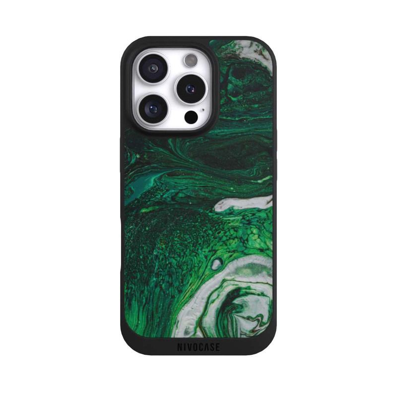 iPhone 16 Pro NIVOpure Green oil texture