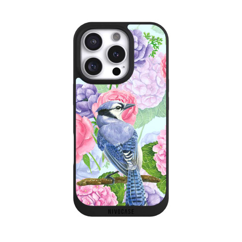 Apple iPhone 16 Pro NIVOpure Blue Jay &amp; Flowers