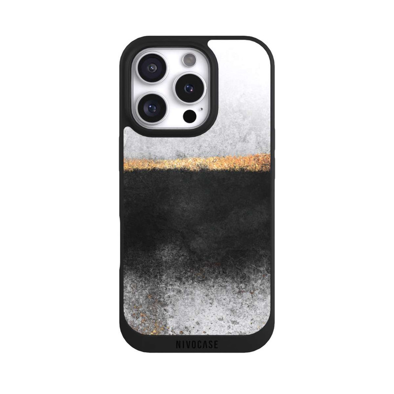 iPhone 16 Pro NIVOpure Ruß und Golddruck