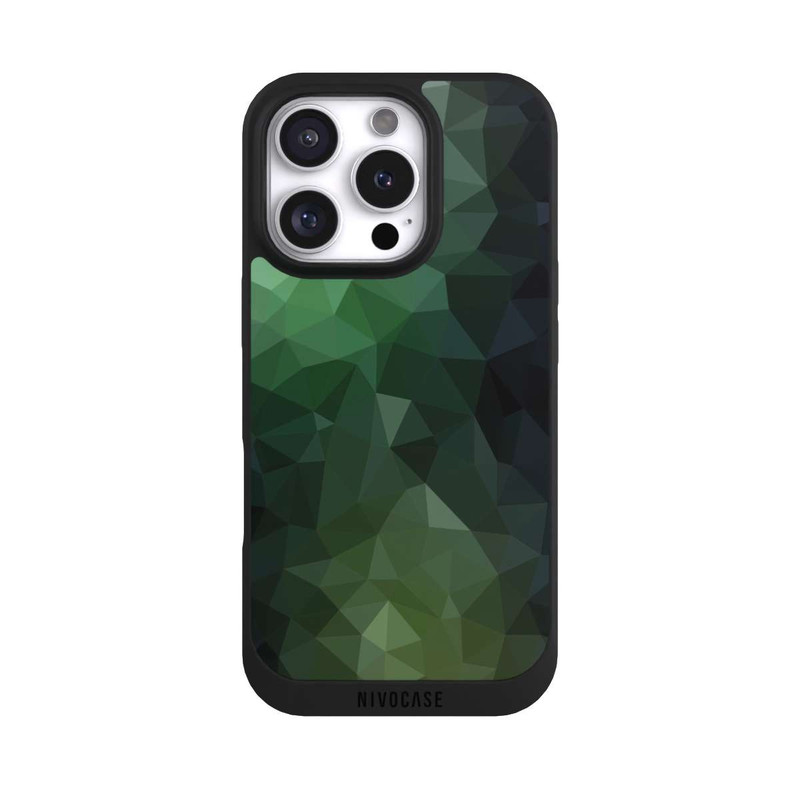 iPhone 16 Pro NIVOpure Polygonal Mosaic Green