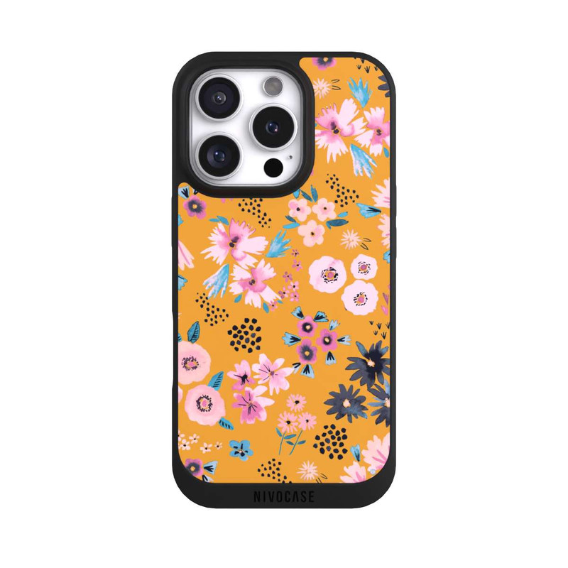 iPhone 16 Pro NIVOpure Kleine Blumen senfgelb