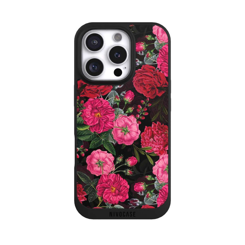 iPhone 16 Pro NIVOpure Pink and Red Flowers