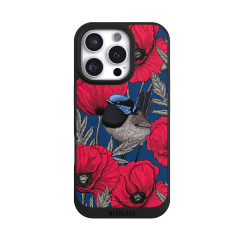 Apple iPhone 16 Pro NIVOpure Fairy-wrens and poppies 2