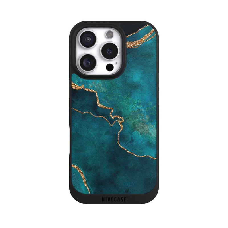 iPhone 16 Pro NIVOpure Edelstein glänzend aquamarin