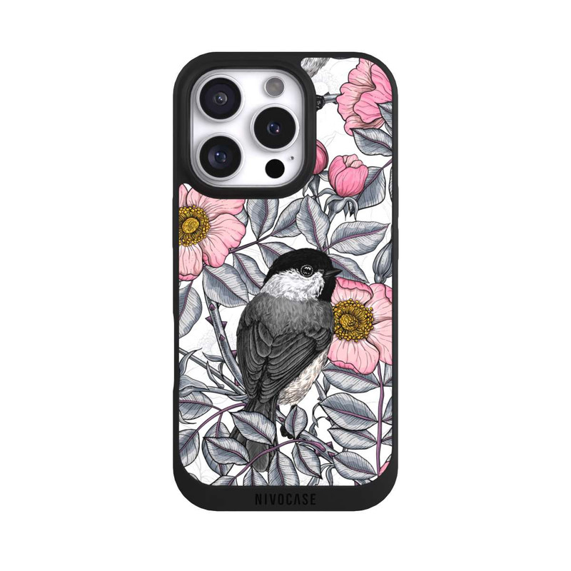 iPhone 16 Pro NIVOpure Chickadees and Wild Rose