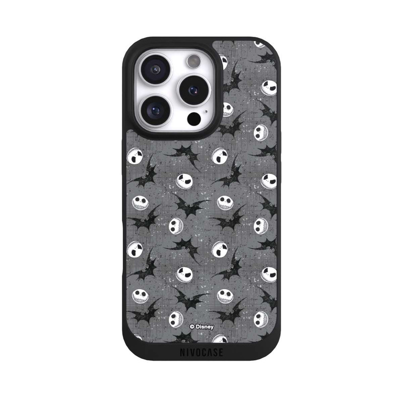 iPhone 16 Pro NIVOpure Jack Grey Pattern Tim Burtons Nightmare before Christmas