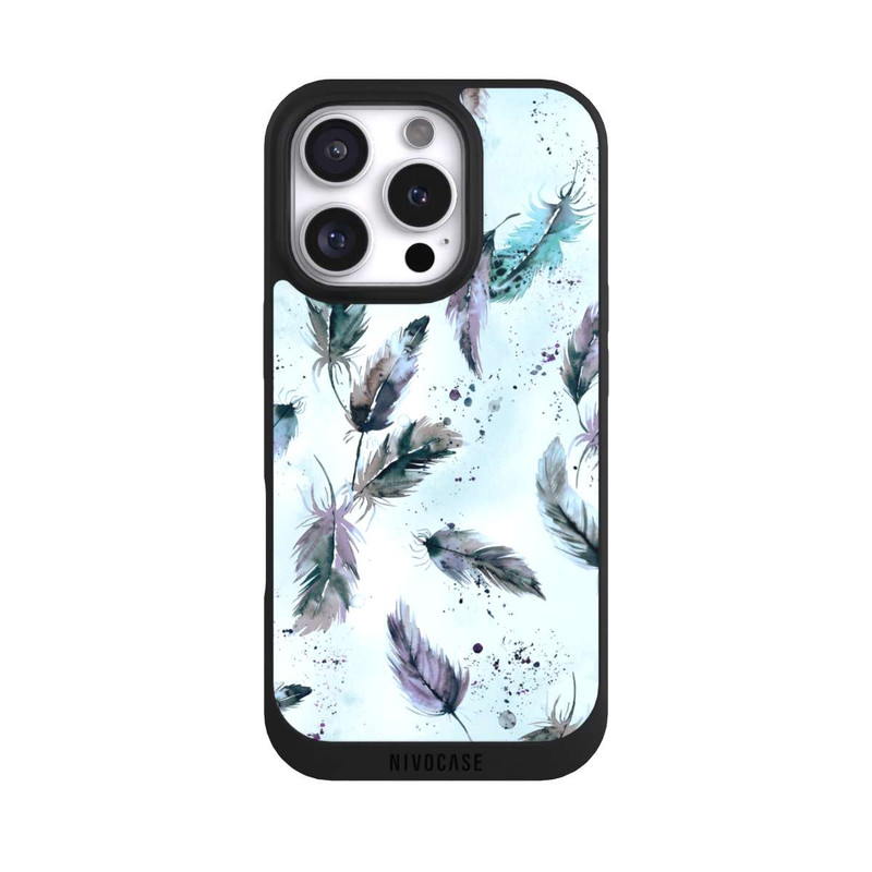 iPhone 16 Pro NIVOpure Plumes Magiques Bleu Doux