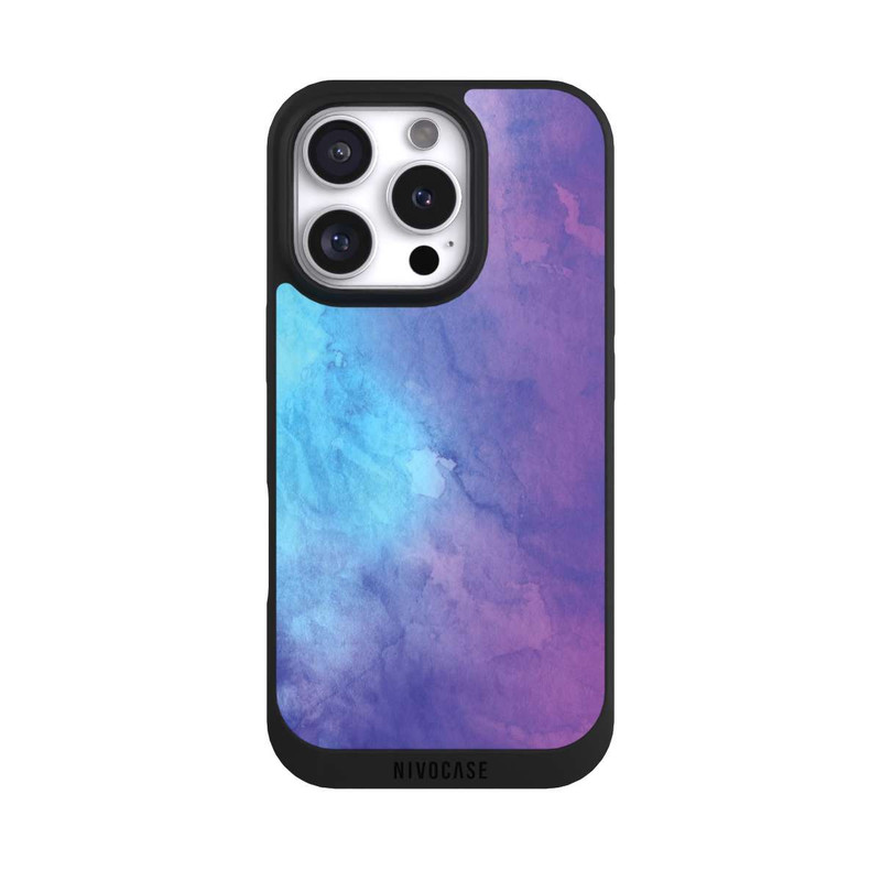 iPhone 16 Pro NIVOpure Watercolour Blue Pink Fade