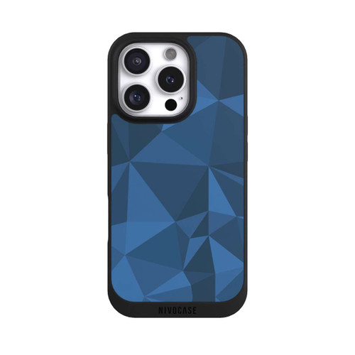 Apple iPhone 16 Pro NIVOpure Polygon Pattern Blue