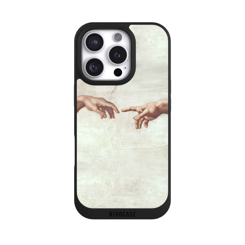 iPhone 16 Pro NIVOpure Die Hände von Gott und Adam von Michelangelo Buonarroti
