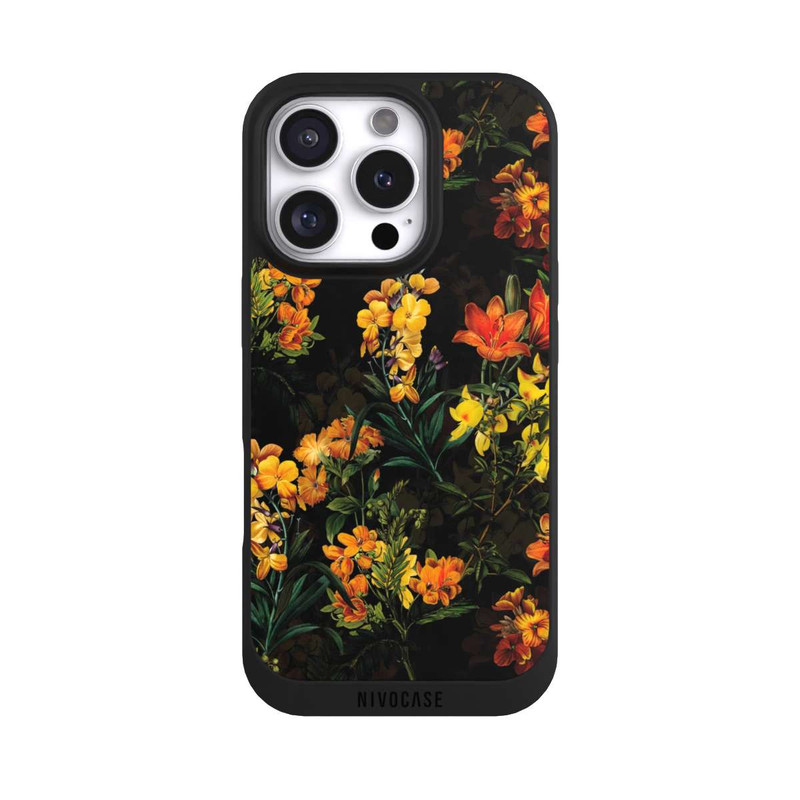 iPhone 16 Pro NIVOpure Bunte Blumen Gelb