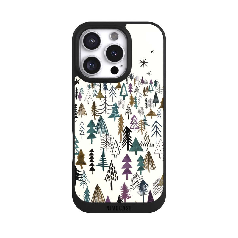 iPhone 16 Pro NIVOpure Bergbäume Wald Lila