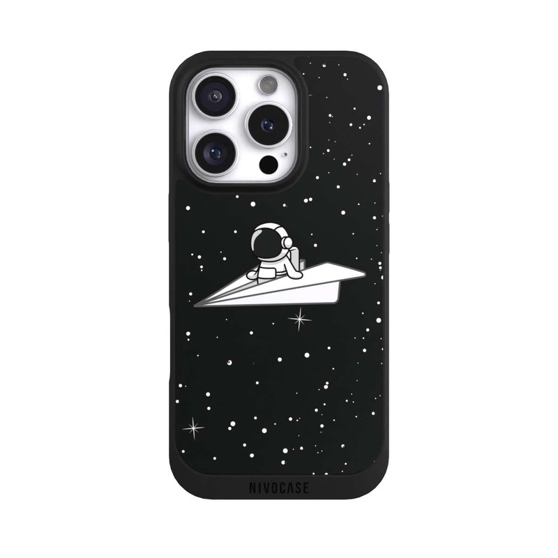 iPhone 16 Pro NIVOpure Astronaut Paper Plane Comic