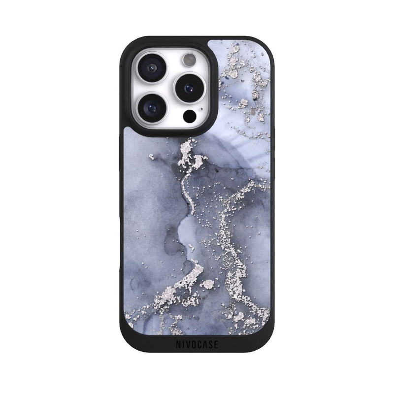 iPhone 16 Pro NIVOpure Encre Bleu Argent