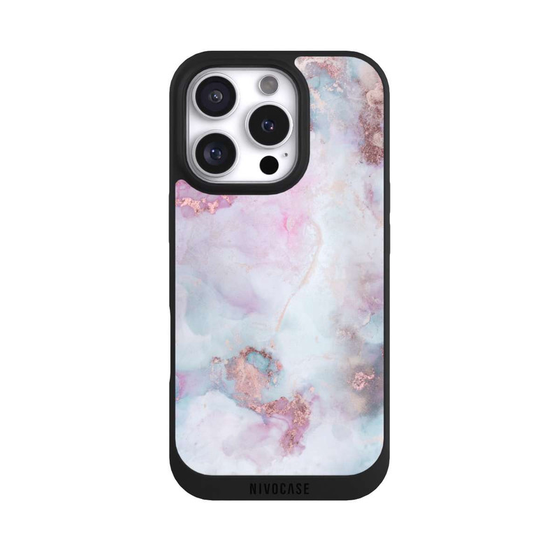 iPhone 16 Pro NIVOpure Encre Alcool Marbre Bleu