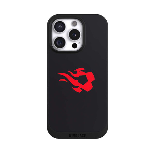Apple iPhone 16 Pro NIVOpure Belgian Red Flames Black