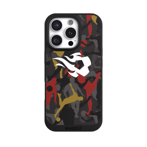 Apple iPhone 16 Pro NIVOpure Belgian Red Flames Camouflage