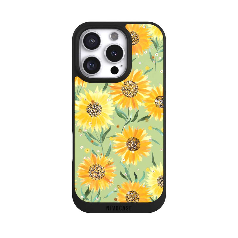 iPhone 16 Pro NIVOpure Sonnenblumen grün