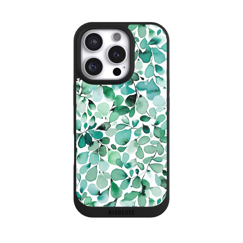 iPhone 16 Pro NIVOpure Feuilles feuillues à motif aquarelle