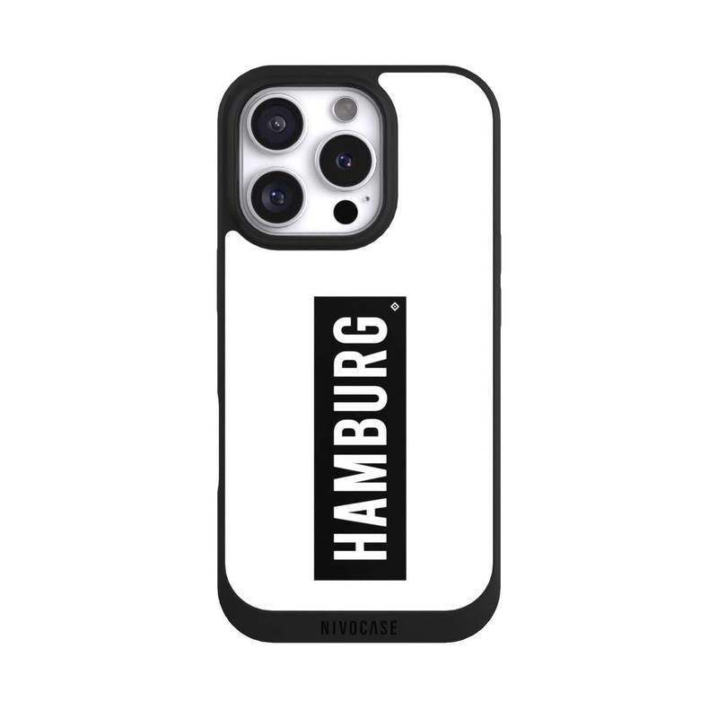 iPhone 16 Pro NIVOpure HSV Hamburg Schwarz Weiss