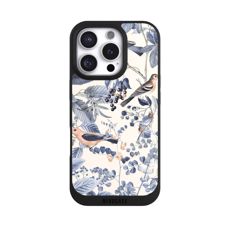 iPhone 16 Pro NIVOpure Oiseaux Et Baies en Beige