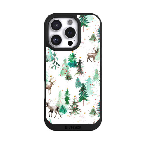 Apple iPhone 16 Pro NIVOpure Deers and Winter Xmas Trees