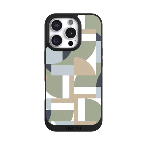 Apple iPhone 16 Pro NIVOpure Futuristic Bauhaus Polygons Beige