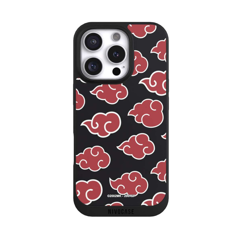 iPhone 16 Pro NIVOpure Akatsuki Pattern Noir Big
