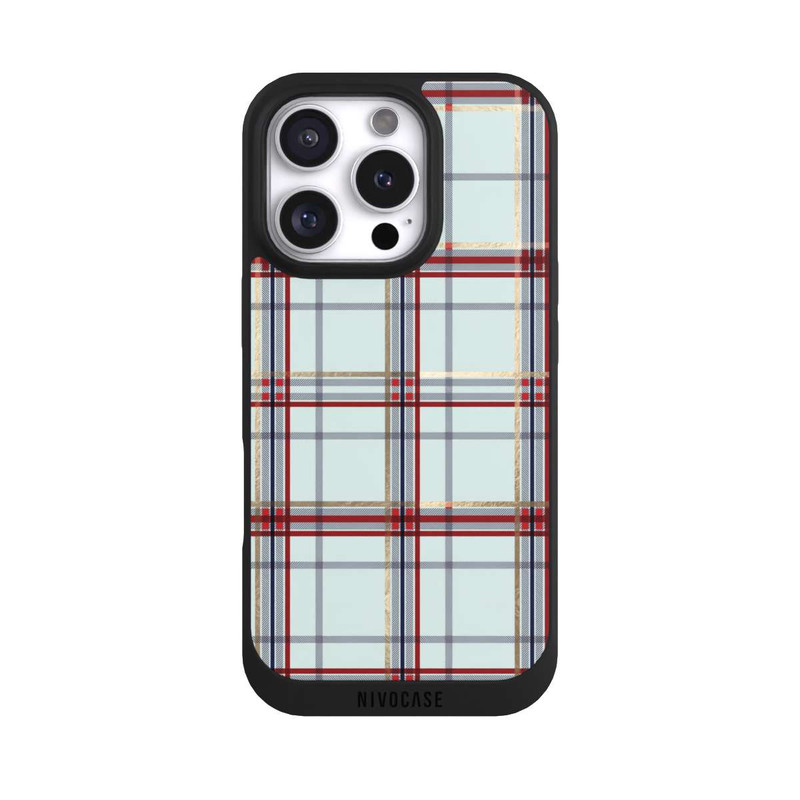iPhone 16 Pro NIVOpure Tartan Blau