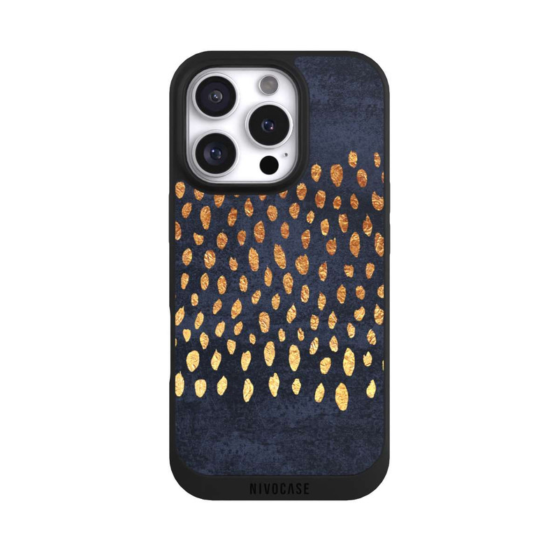 iPhone 16 Pro NIVOpure Or & Bleu Pattern