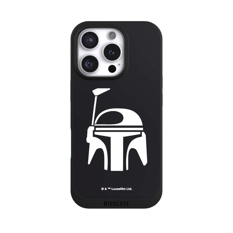 iPhone 16 Pro NIVOpure Boba Fett Helm Schwarz