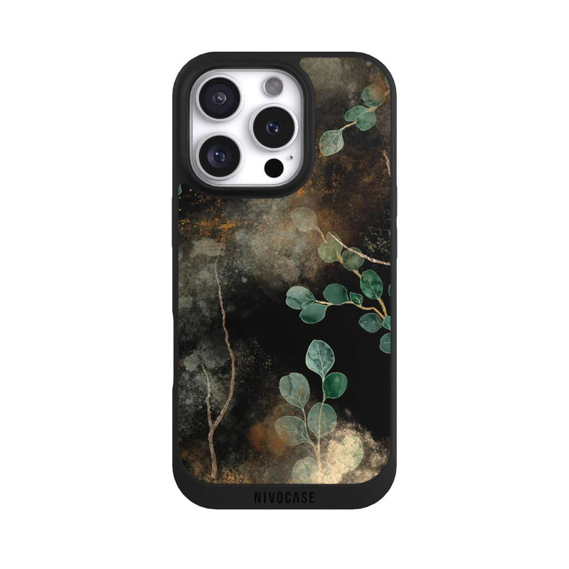iPhone 16 Pro NIVOpure Eucalyptus en Fond