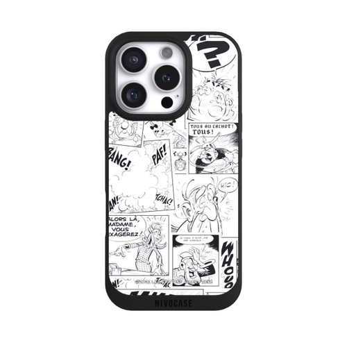 Apple iPhone 16 Pro NIVOpure Asterix Comic Black and White